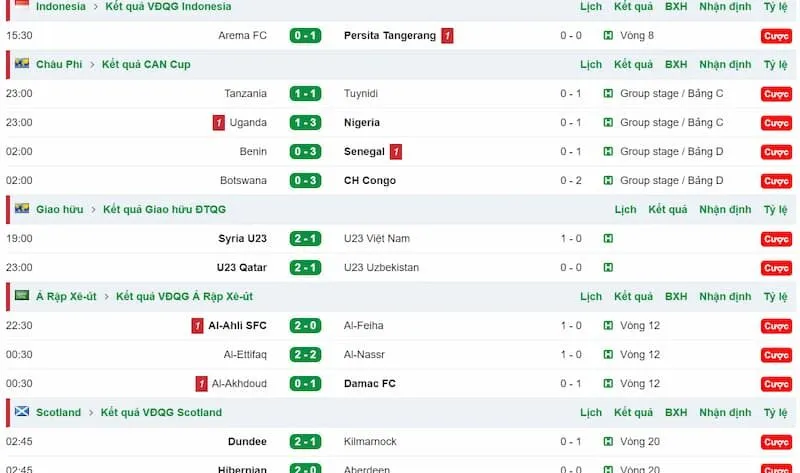 KQBD 24h cam kết cập nhật kết quả 